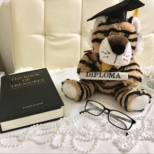 Cute Baby Tiger With DIPLOMA